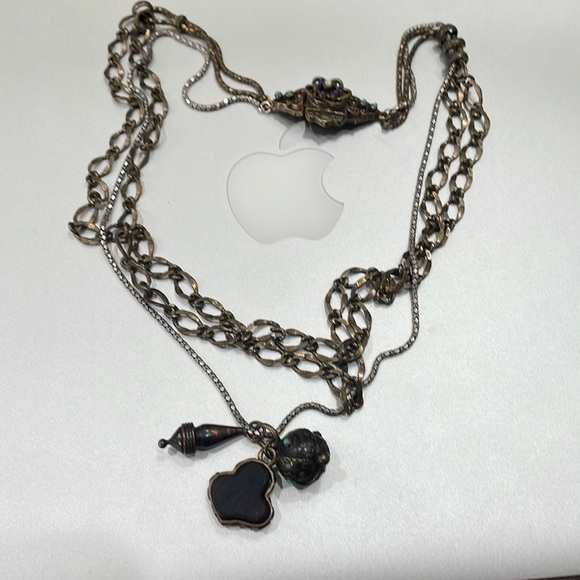 Lucky Brand 3-Strand W/Charms Turquoise Necklace—GORGEOUS! Excellent Cond! - Picture 10 of 15